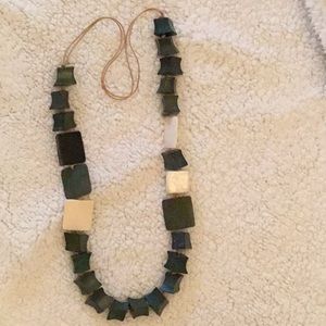 Chunky Wooden bead handmade necklace